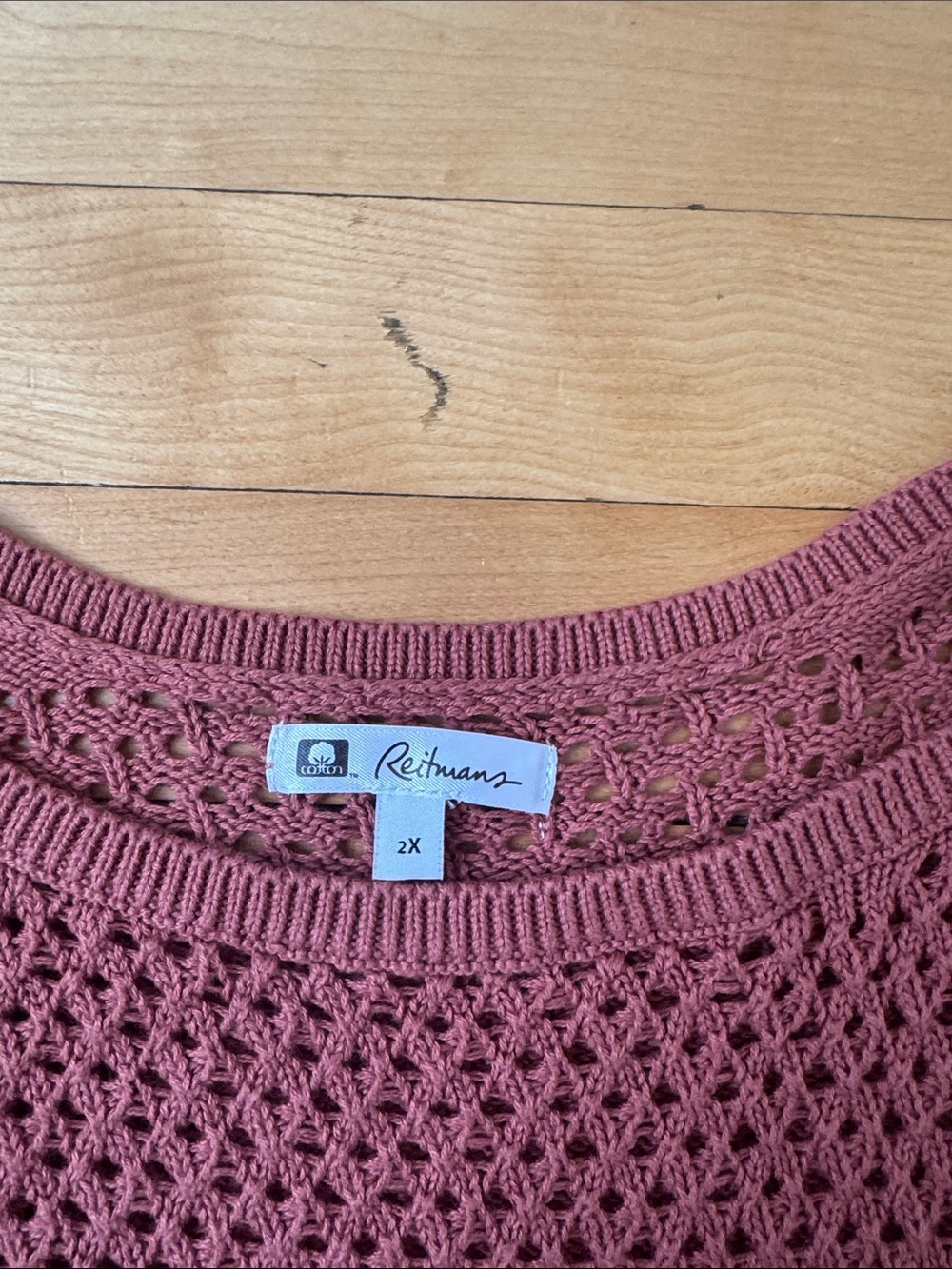 Lightweight Mauve Knit Pullover Sweater - Women - Picture 3 of 5